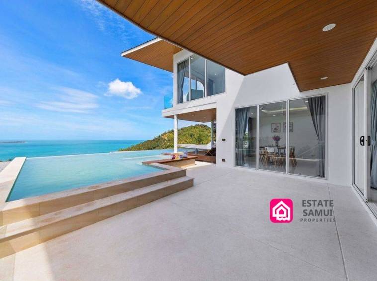 contemporary ocean view villa