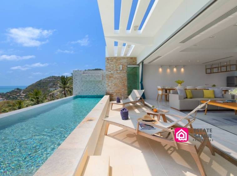 luxury duplex pool villa