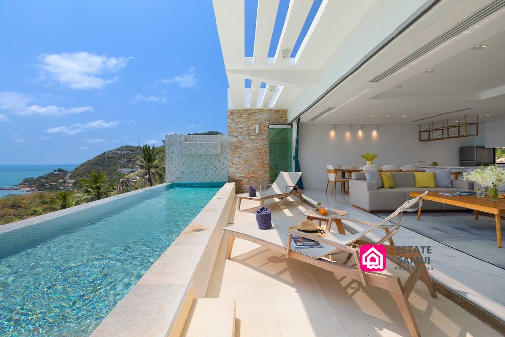 luxury duplex pool villa