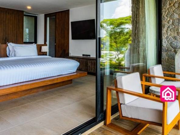 bedroom and balcony