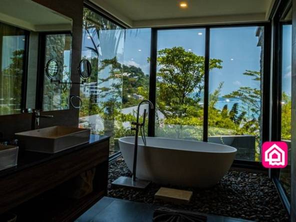 bathtub with a view