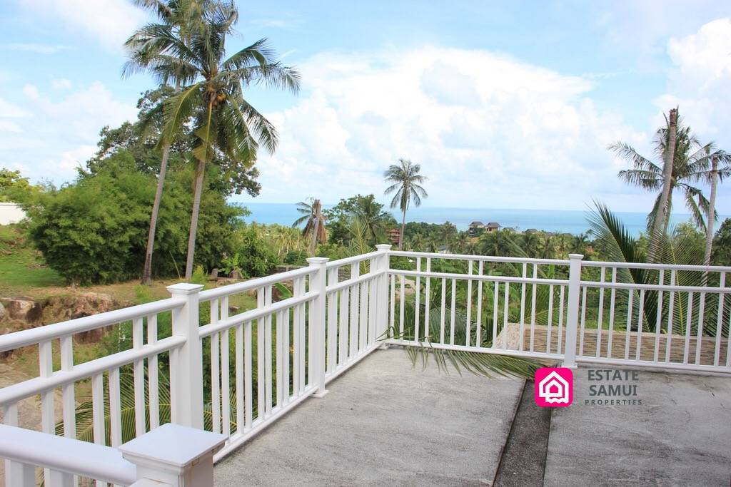 sea views from the upper balcony