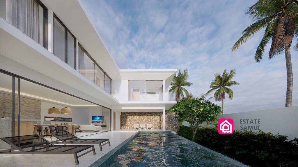 stylish pool villas for sale