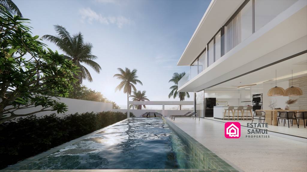 stylish pool villas for sale