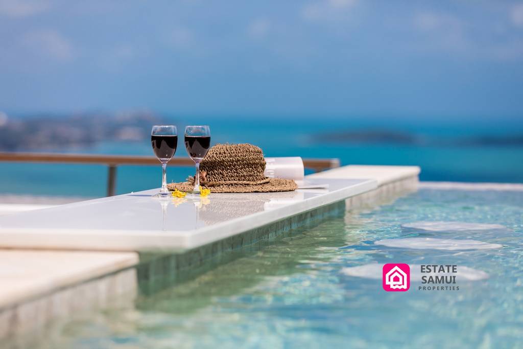 infinity pool merging with ocean