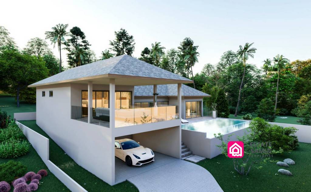 modern garden villa for sale on Koh Samui Island