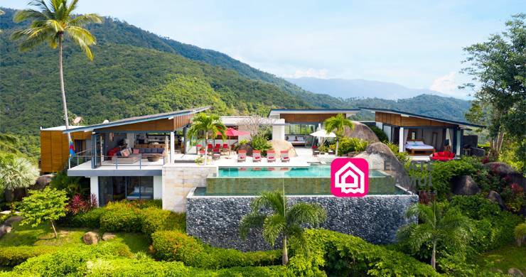 captivating sea view villa for sale, koh samui