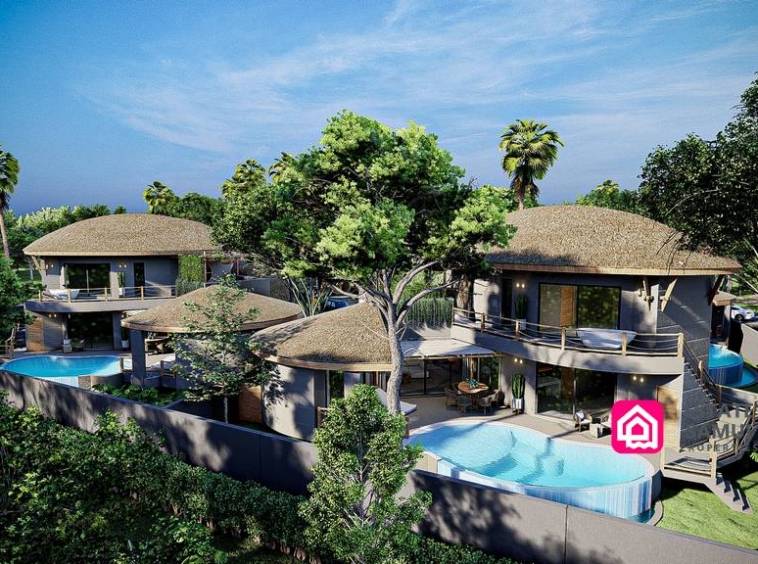 tropical pool villas for sale