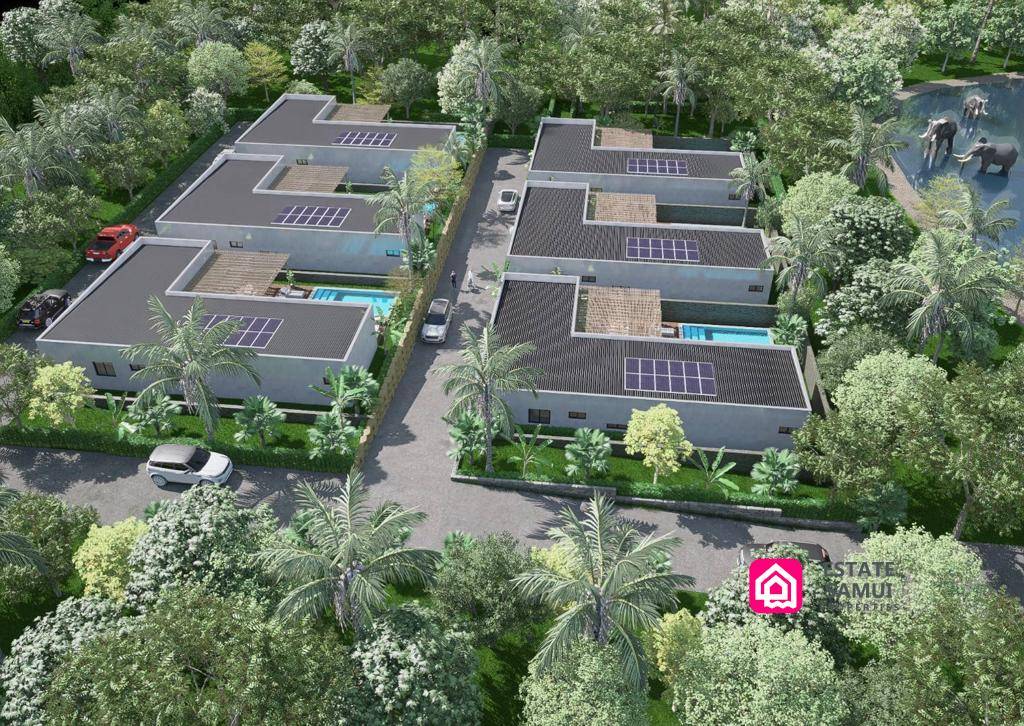 modern tropical villas masterplan