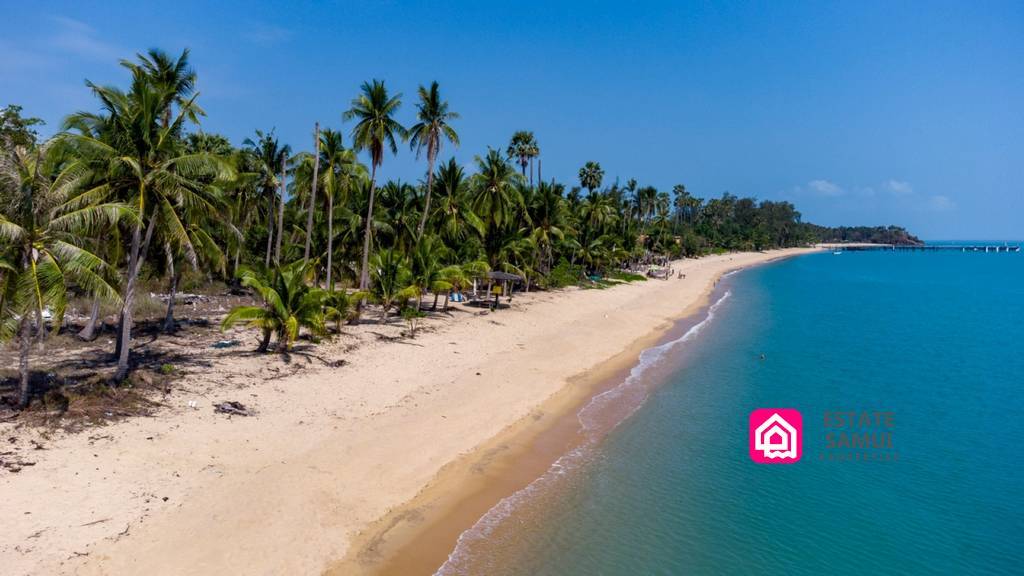 maenam beachfront land for sale, koh samui