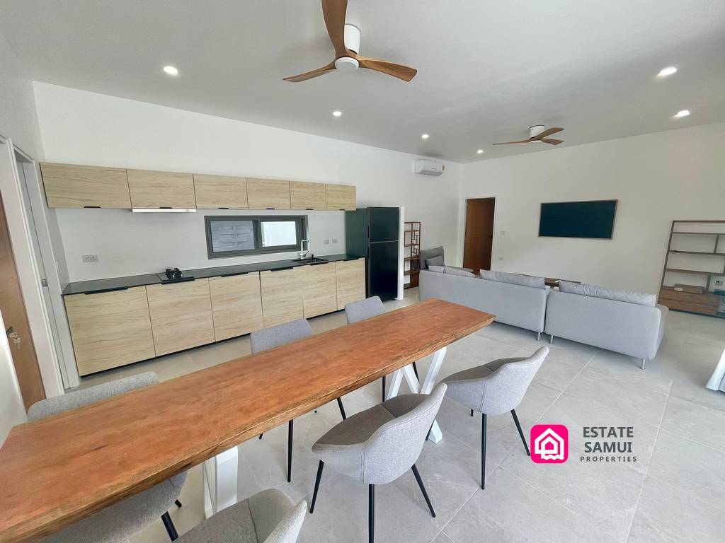 dining area and kitchen