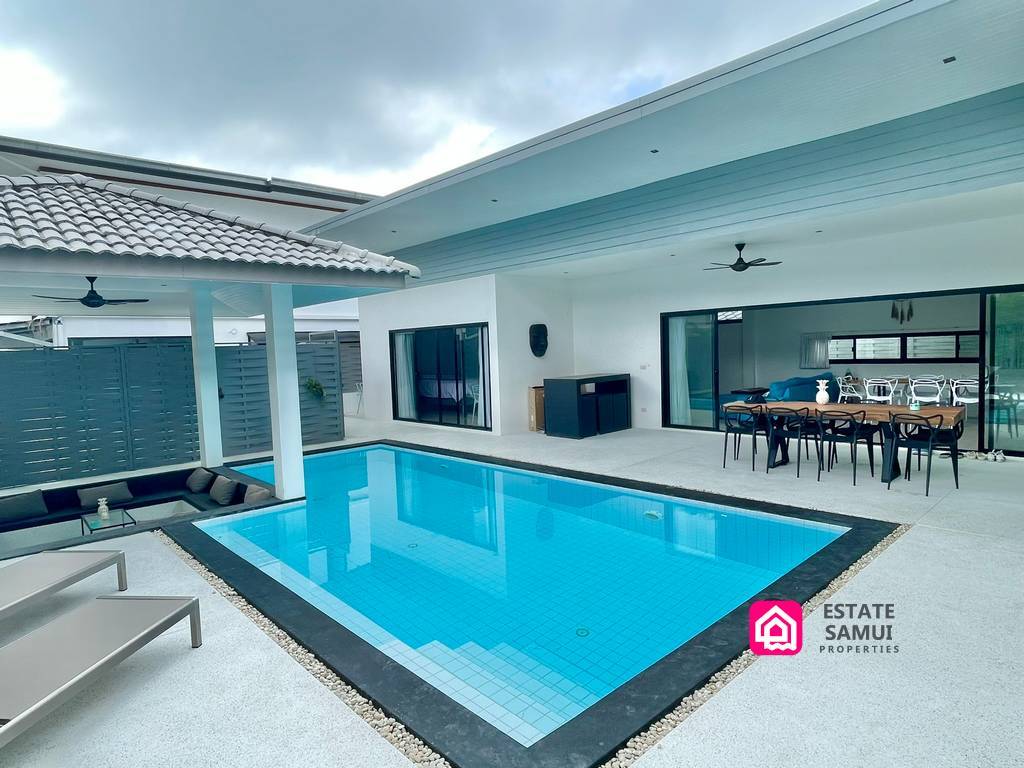 spacious pool villa for sale, koh samui