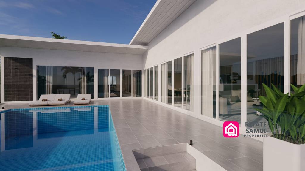 modern pool villa