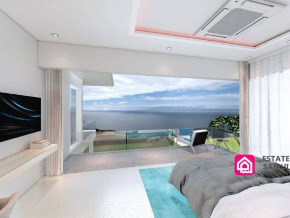 bedroom sea views