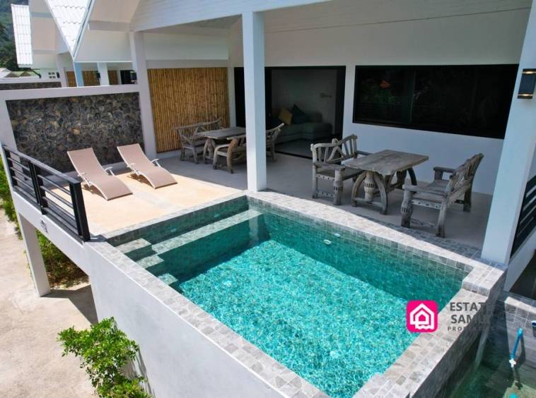 modern bungalows with plunge pool