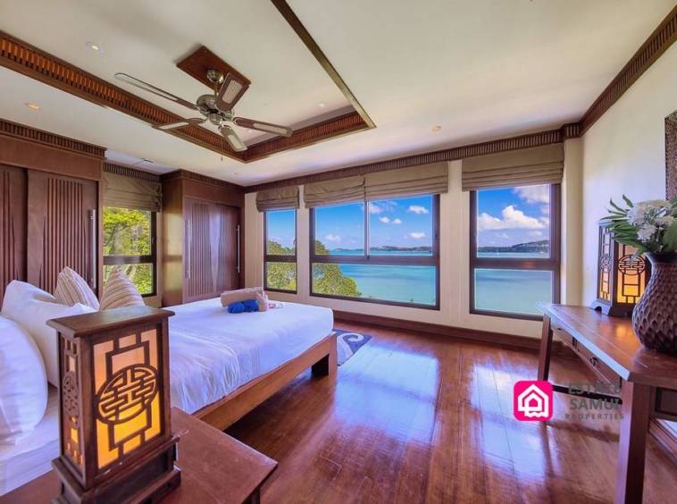 guest bedroom sea views