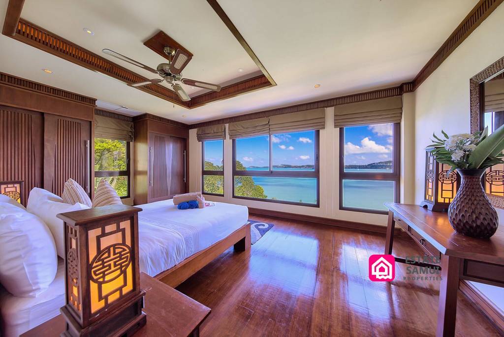 guest bedroom sea views