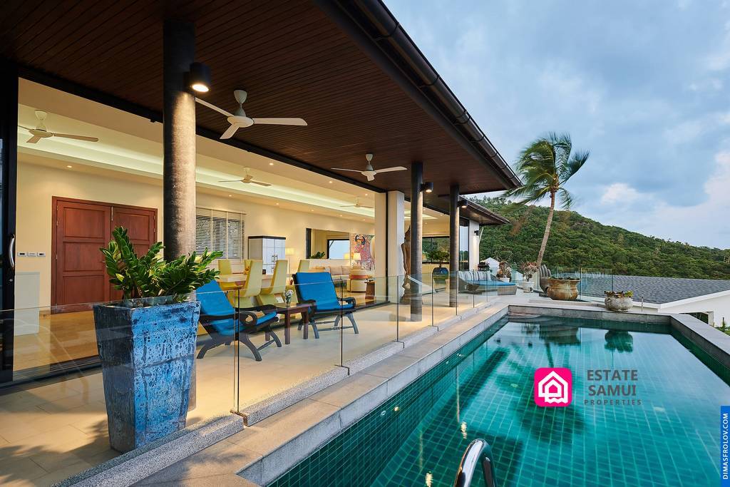 elegant sea view villa for sale, koh samui