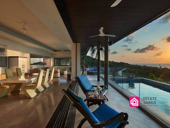 elegant sea view villa