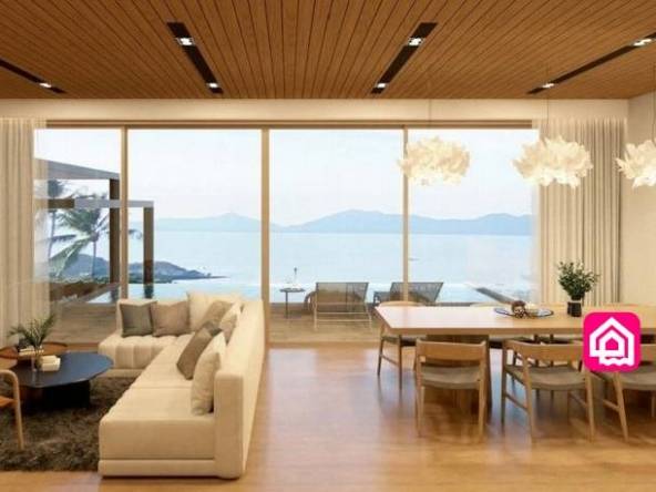luxury villa with sea views
