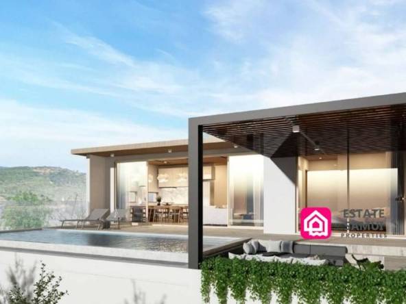 luxury villa with sea views