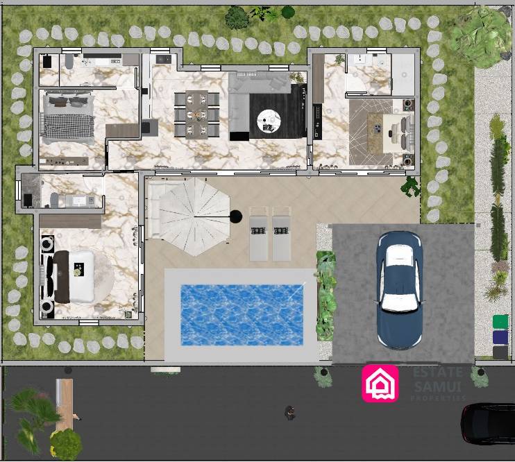 beachside pool villas for sale