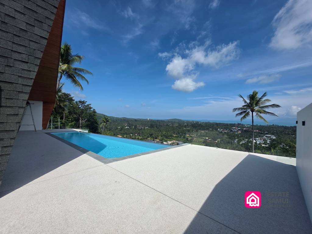 contemporary sea view villa for sale, koh samui