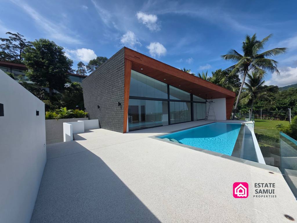 contemporary sea view villa for sale, koh samui