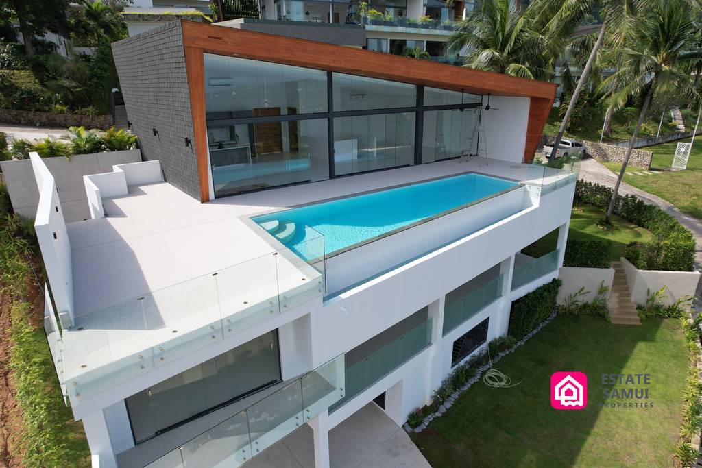 contemporary sea view villa for sale, koh samui