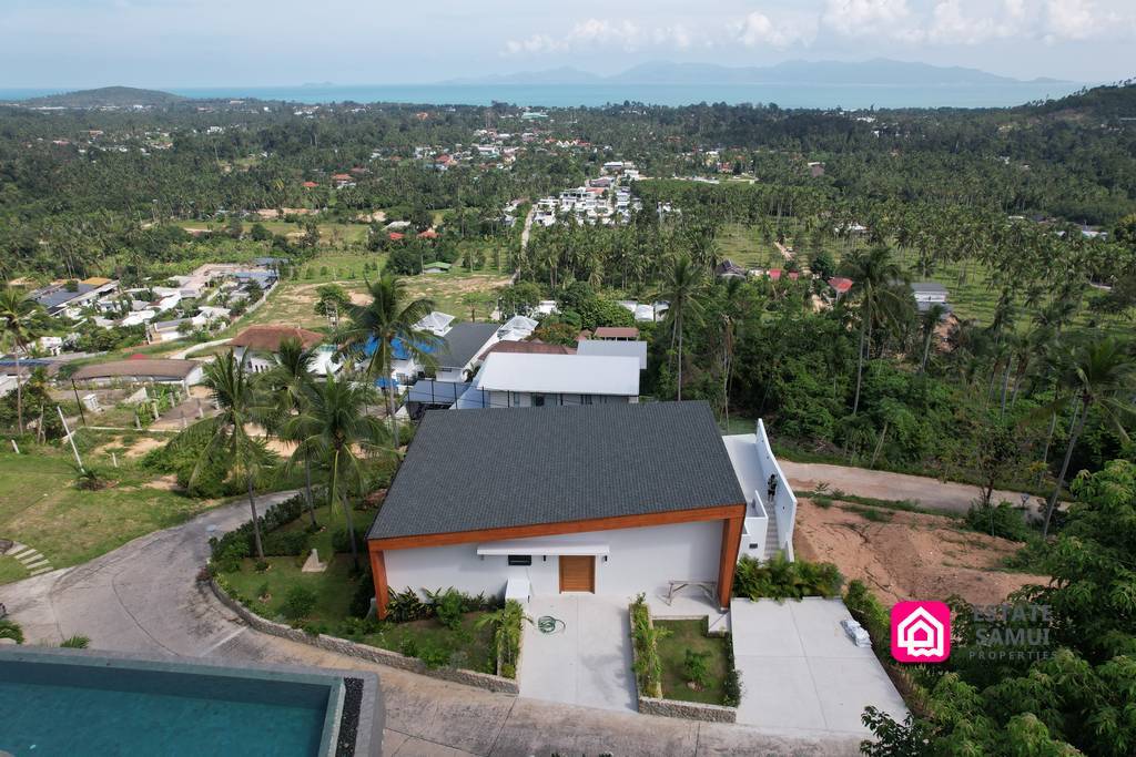 contemporary sea view villa for sale, koh samui