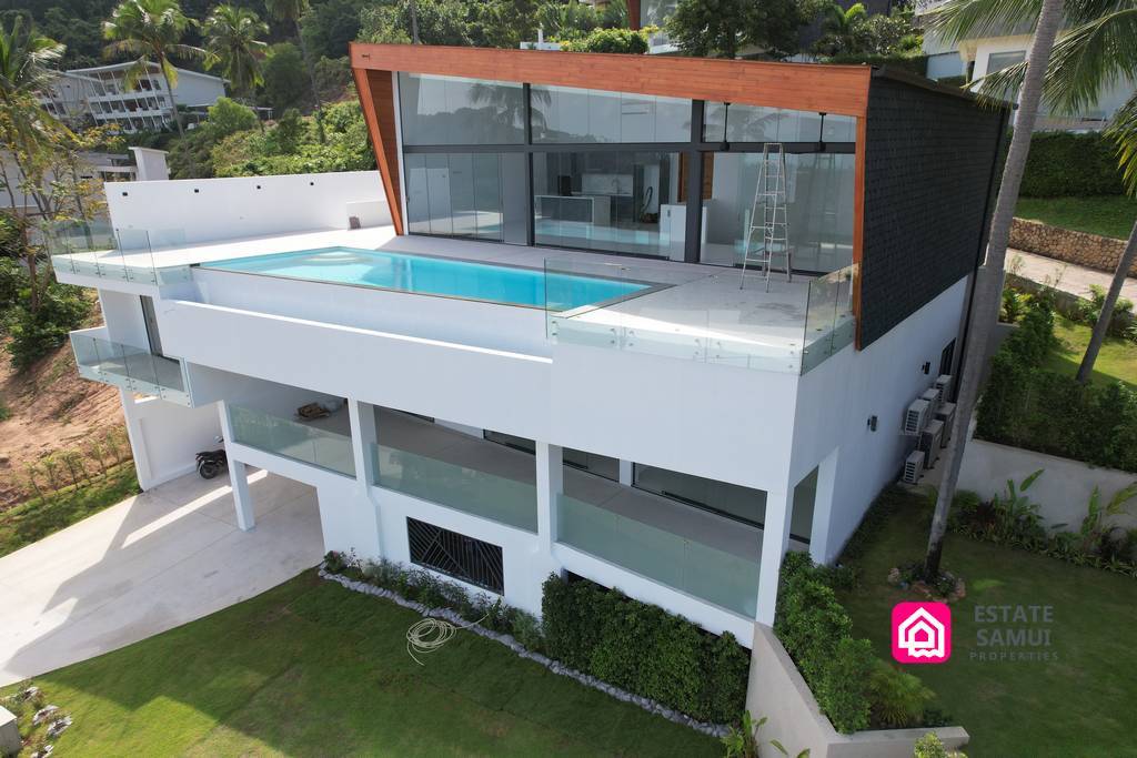 contemporary sea view villa for sale, koh samui