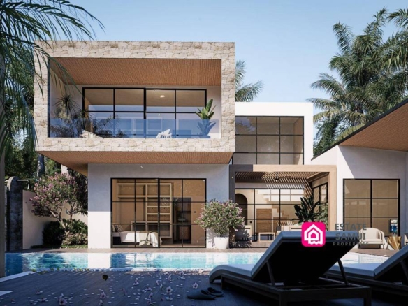 modern bangrak pool villas for sale, koh samui