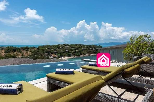 sunset beach view villa