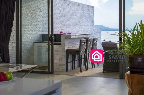 sunset beach view villa
