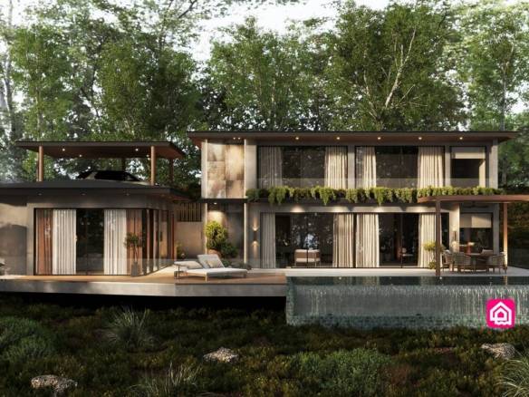 modern hilltop villas for sale, koh samui