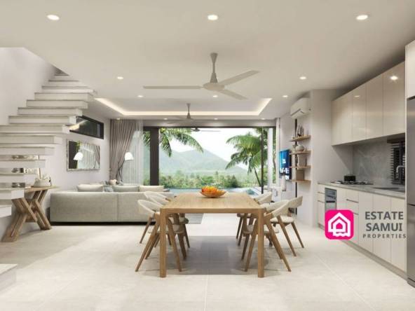 Modern affordable pool villas