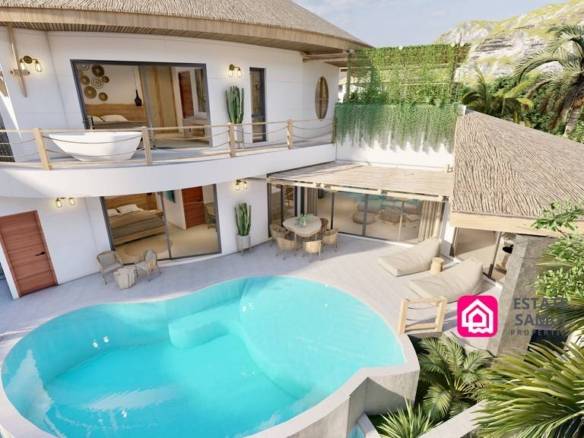 tropical pool villas for sale