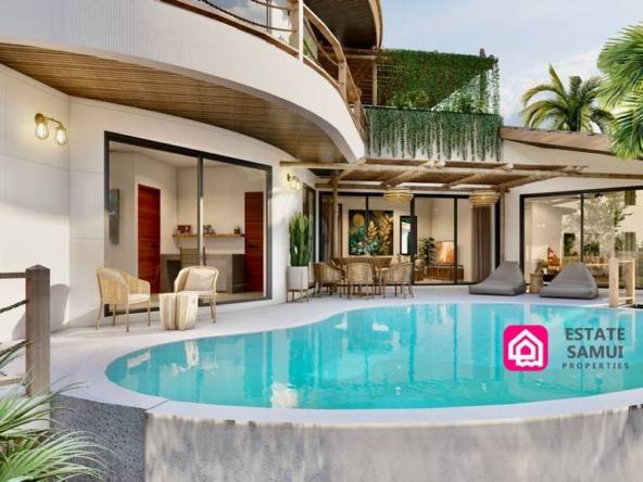 tropical pool villas for sale