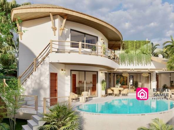 tropical pool villas for sale