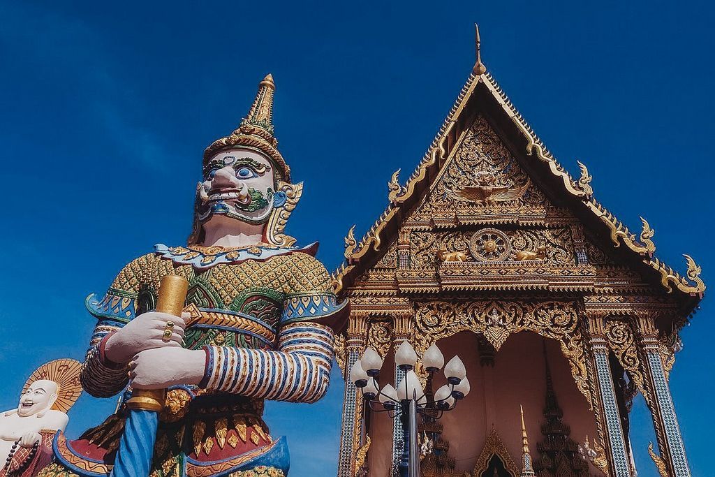 plai laem temple, koh samui