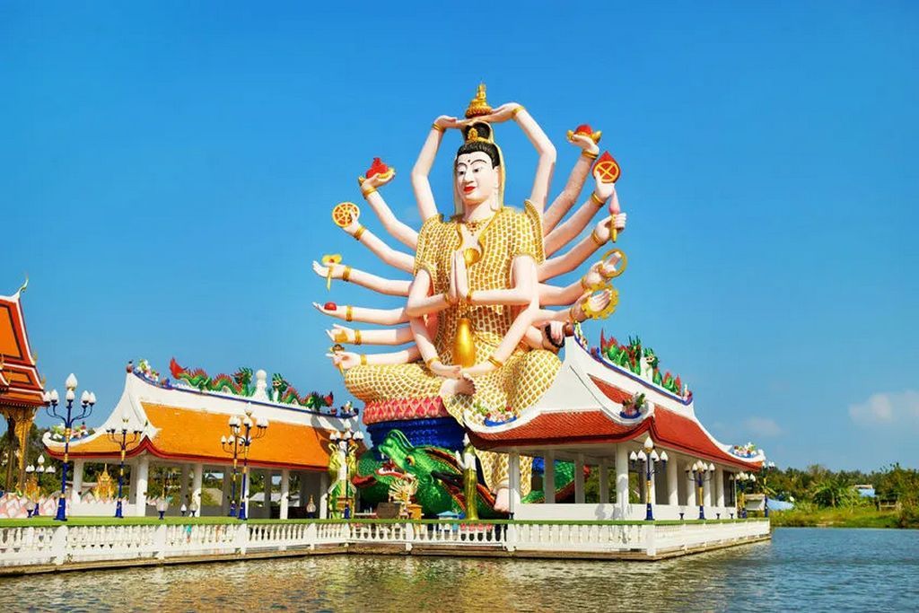 plai laem temple, koh samui