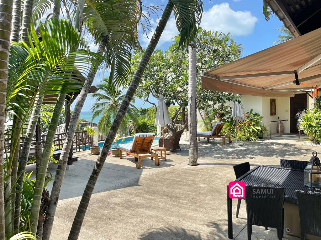beach-side villa for sale, koh samui