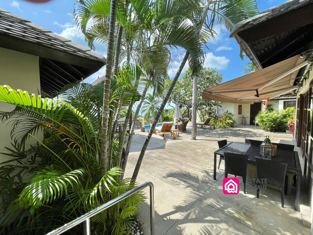 beach-side villa for sale, koh samui