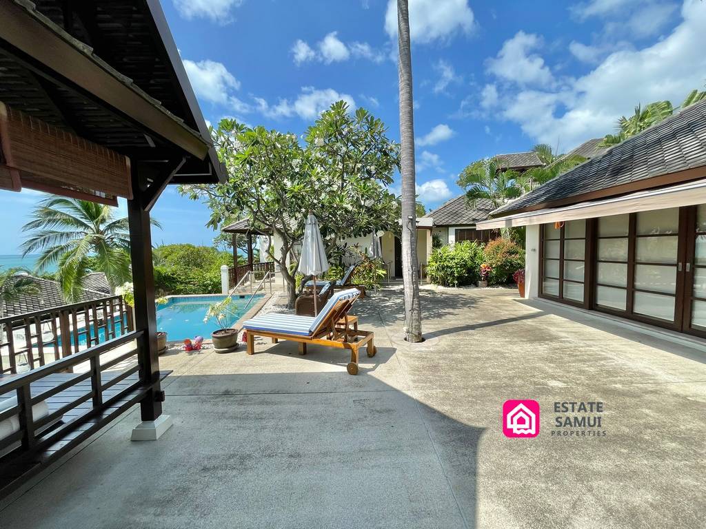 beach-side villa for sale, koh samui