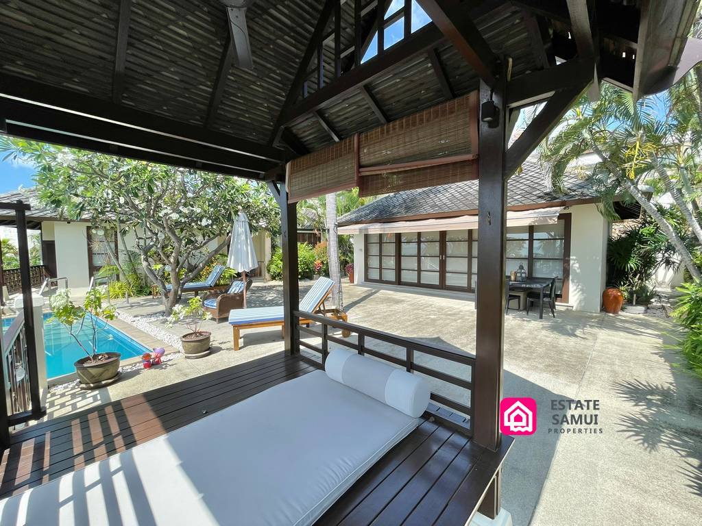 beach-side villa for sale, koh samui