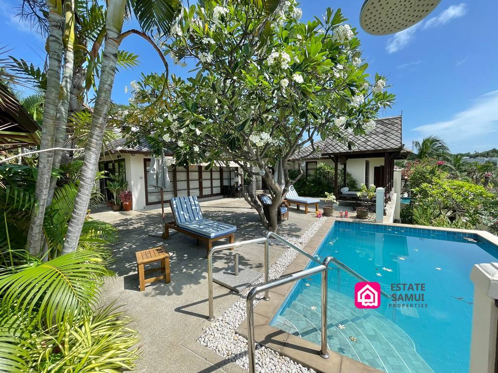 beach-side villa for sale, koh samui