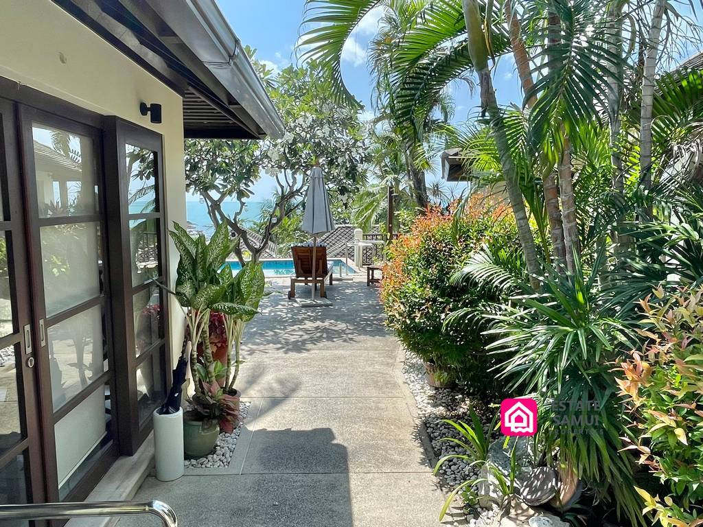 beach-side villa for sale, koh samui