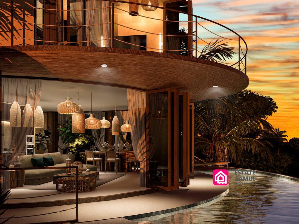 Unique sunset view villa