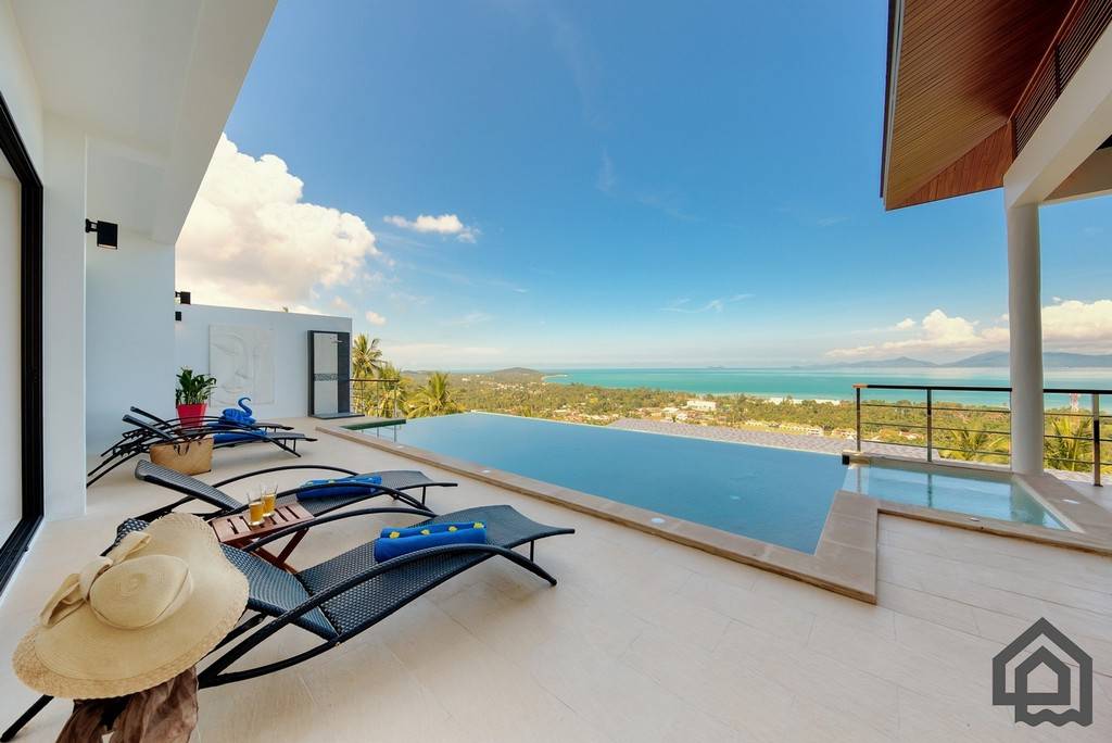 Sea View Modern Maenam Villa For Sale, Koh Samui