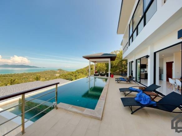Sea View Modern Maenam Villa For Sale, Koh Samui